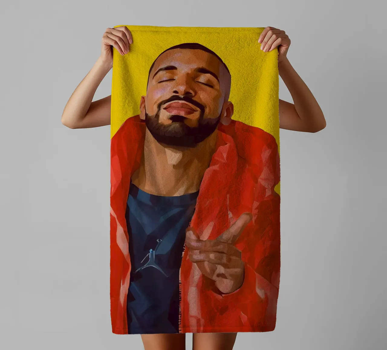 Drake Meme Yes asciugamano da bagno da Lootprint