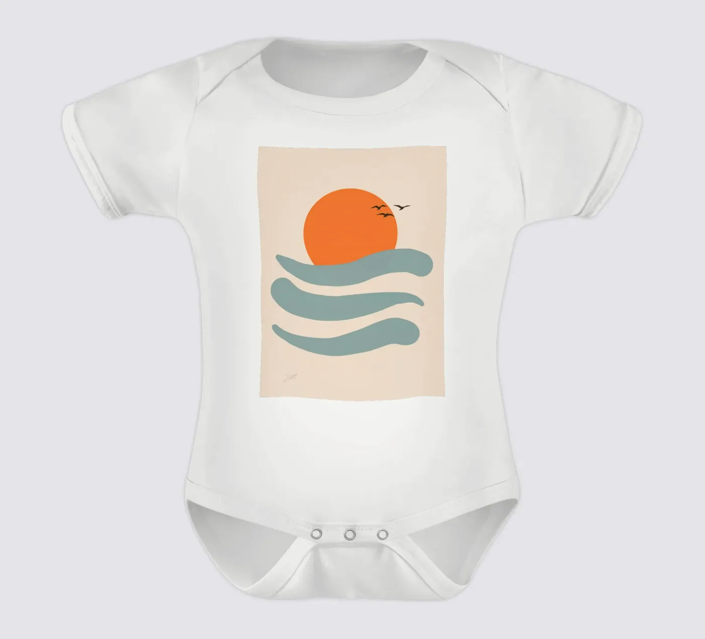 Float short-sleeve baby romper by zeriayam