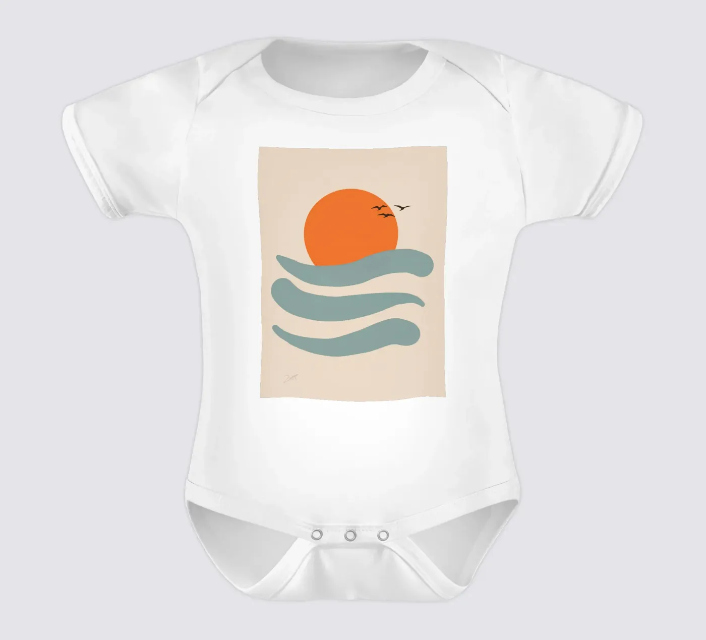 Float short-sleeve baby romper by zeriayam