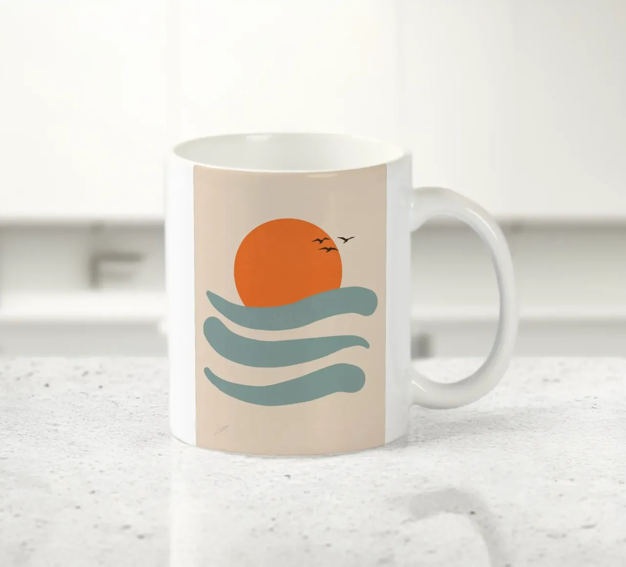 Float ceramic mug by zeriayam