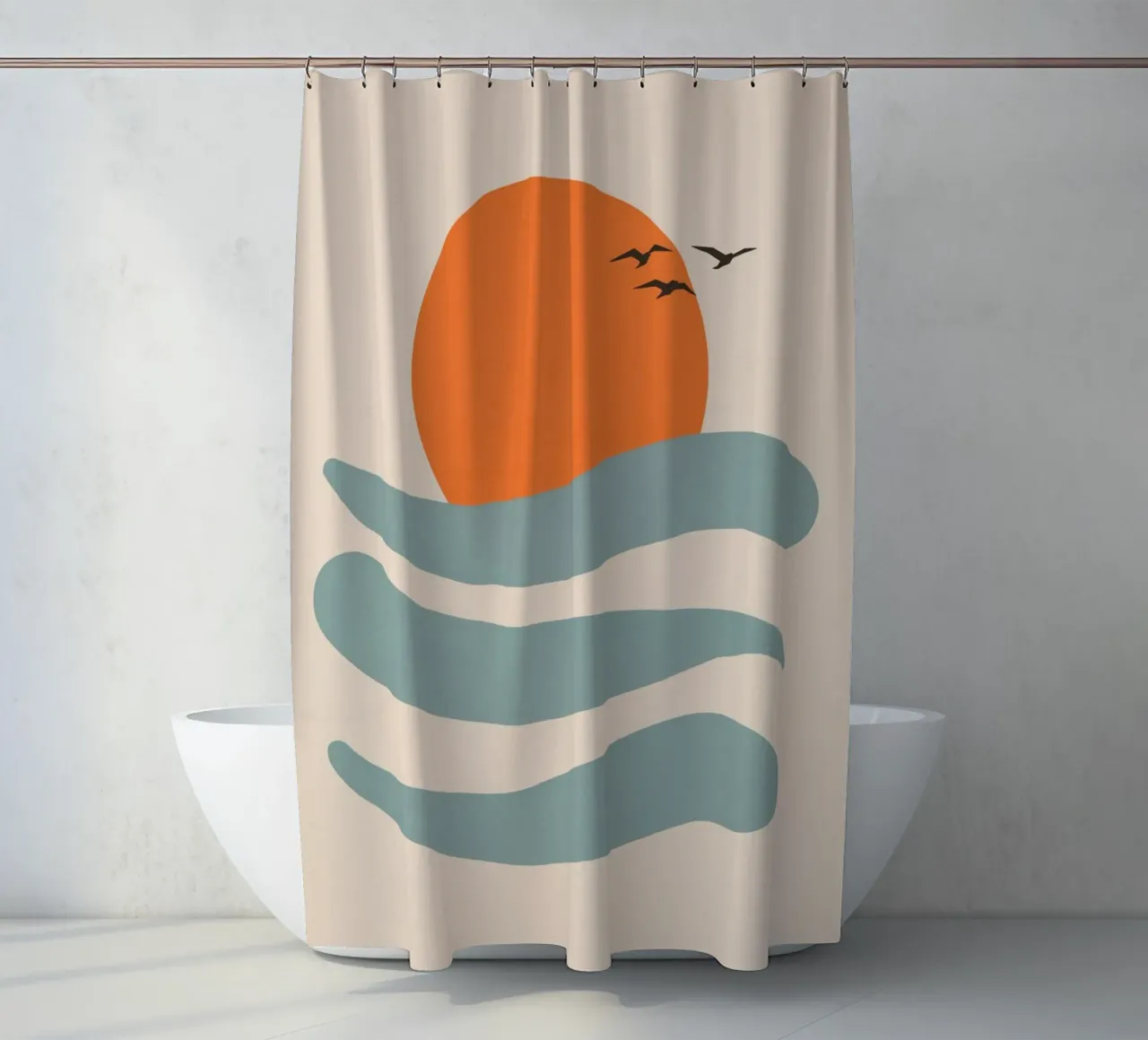 Float shower curtain by zeriayam