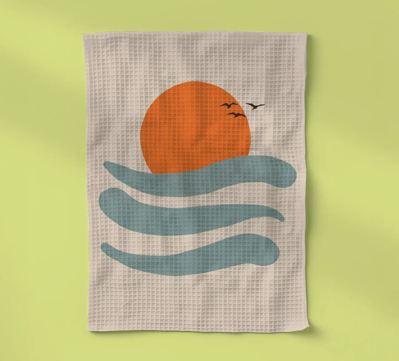 Float tea towel by zeriayam