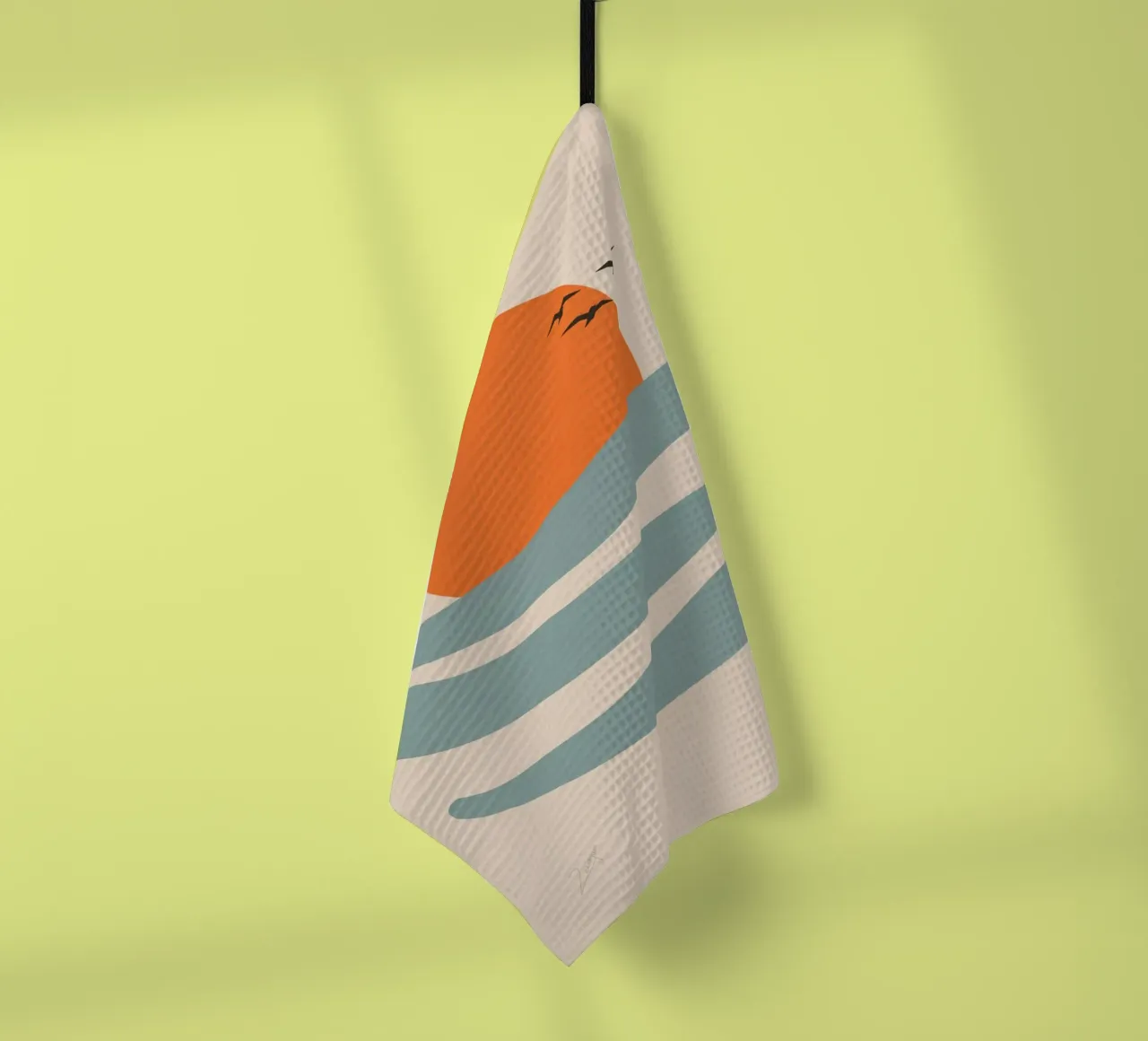 Float tea towel by zeriayam