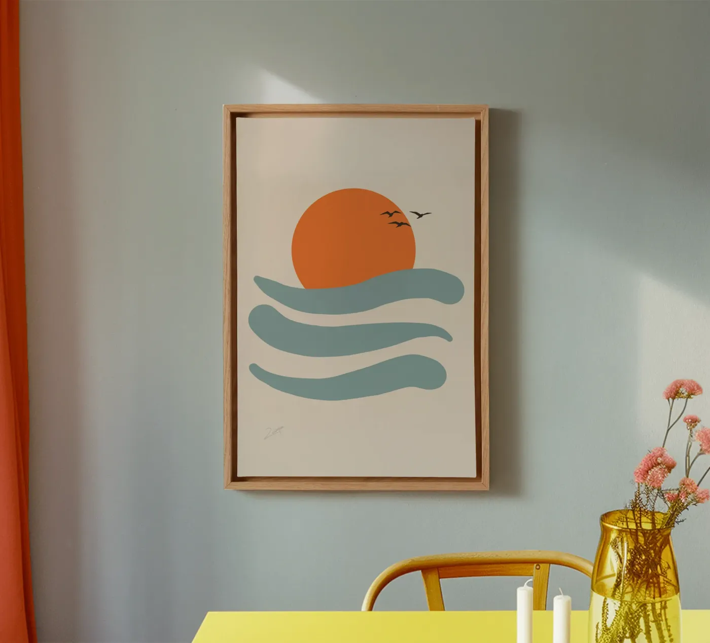 Drijven canvas van zeriayam