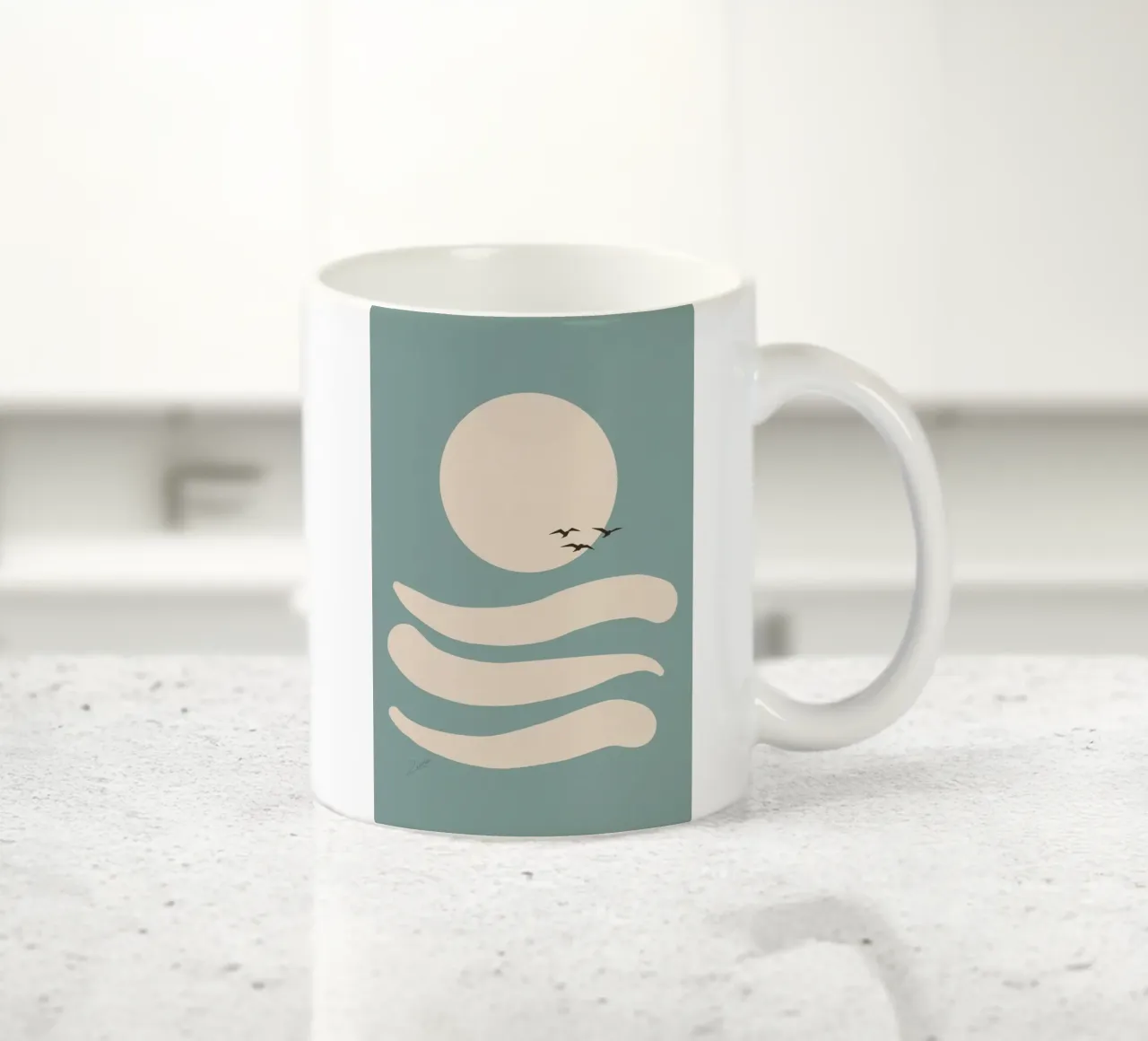 Flow ceramic mug by zeriayam
