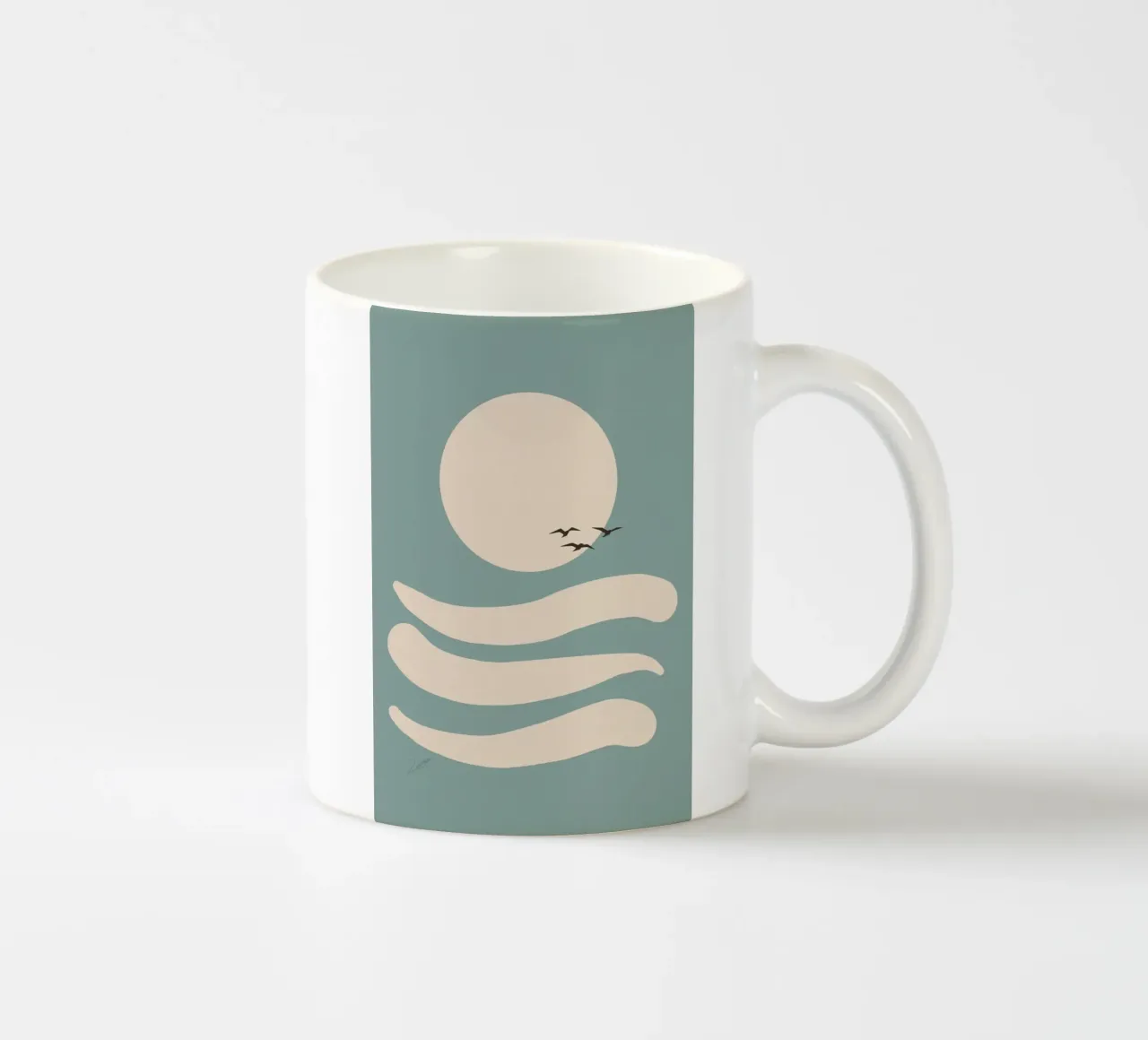Flow ceramic mug by zeriayam