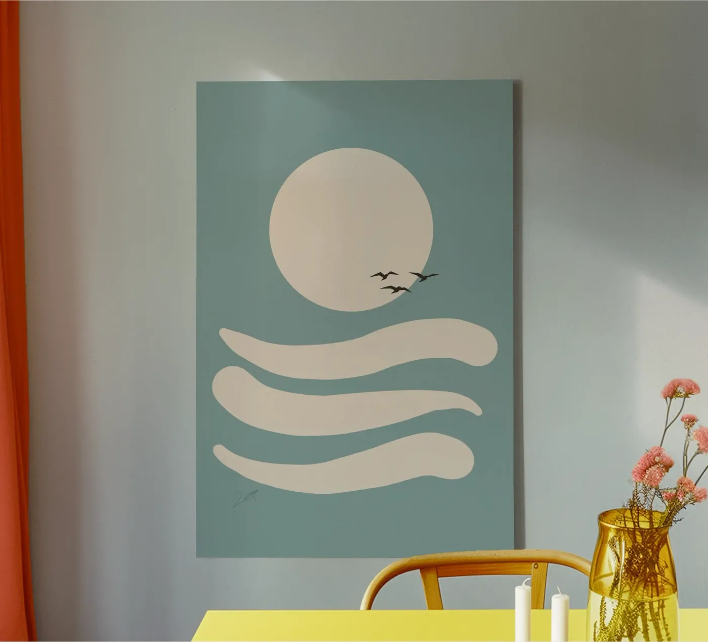 Fluss Leinwand von zeriayam