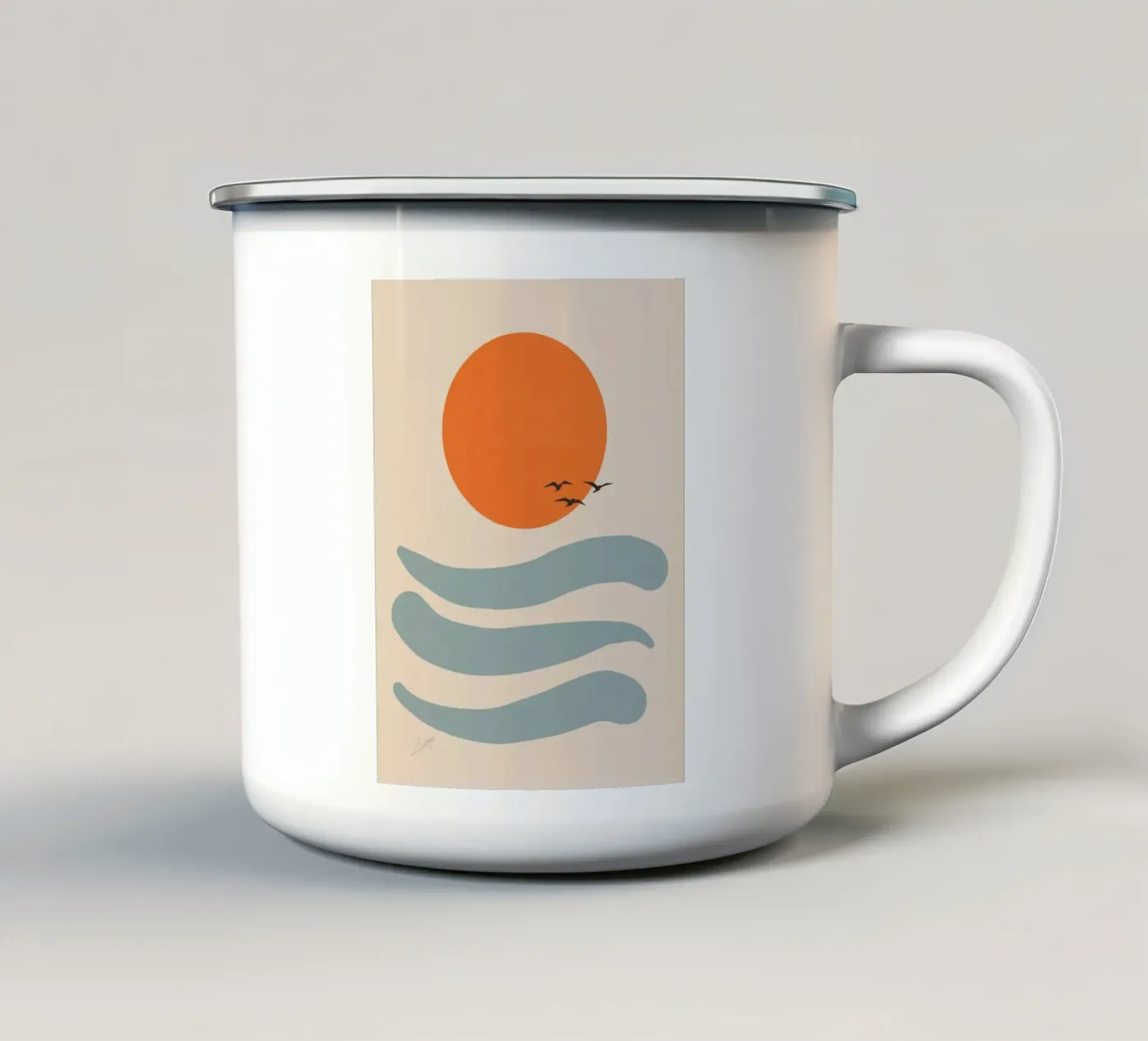 Hover mug en émail de zeriayam