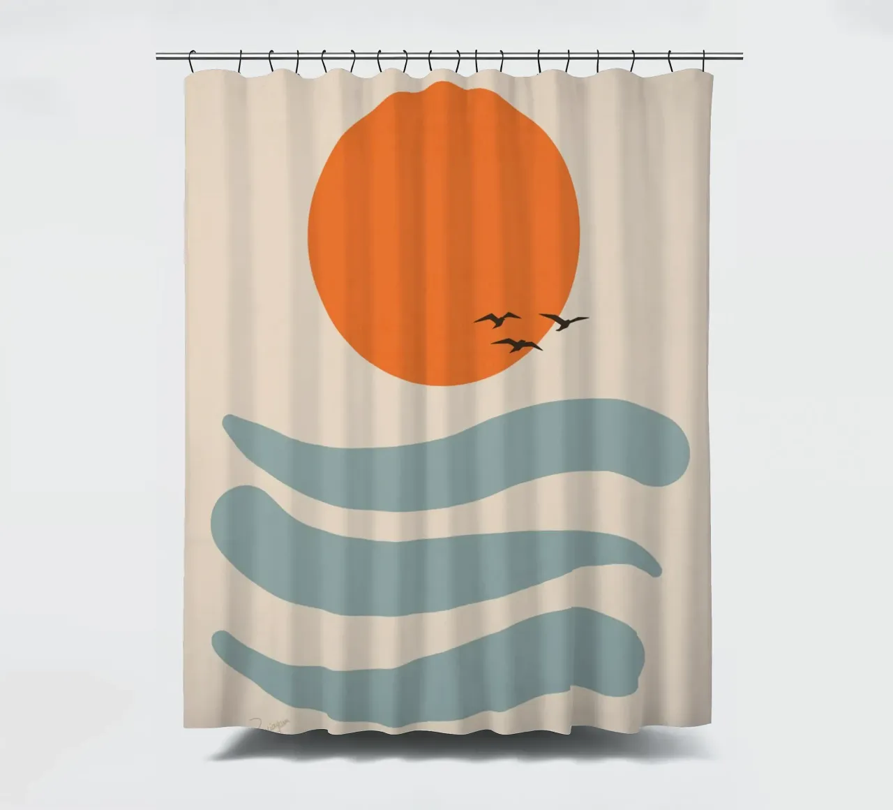 Hover douchegordijn van zeriayam