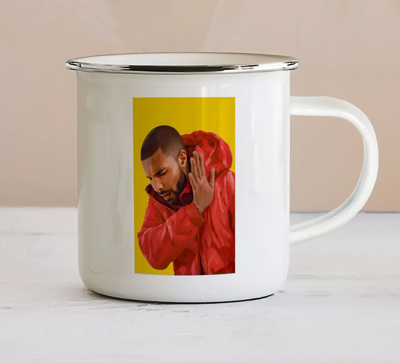 Drake Meme No tazza in smalto da Lootprint