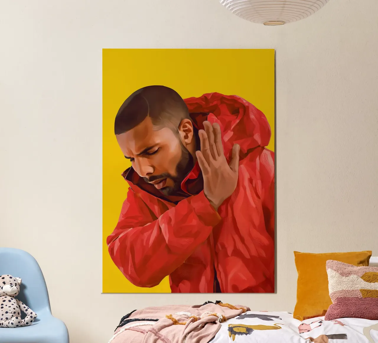 Drake Meme No alluminio dibond da Lootprint