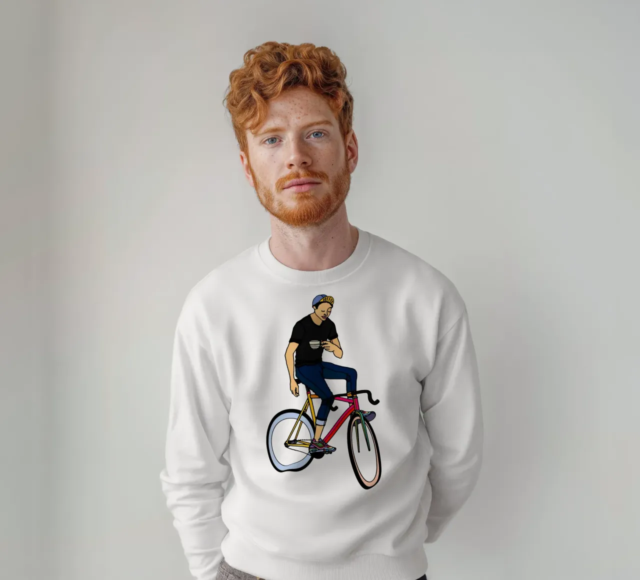 Koffiepauze sweatshirt van The Cyclist