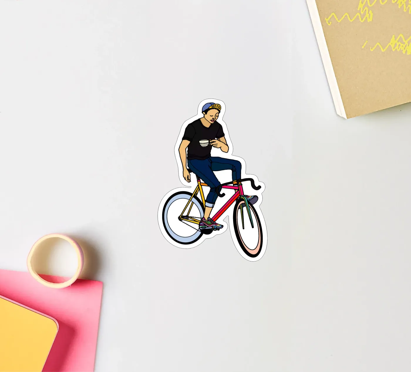 Kaffeepause Sticker von The Cyclist