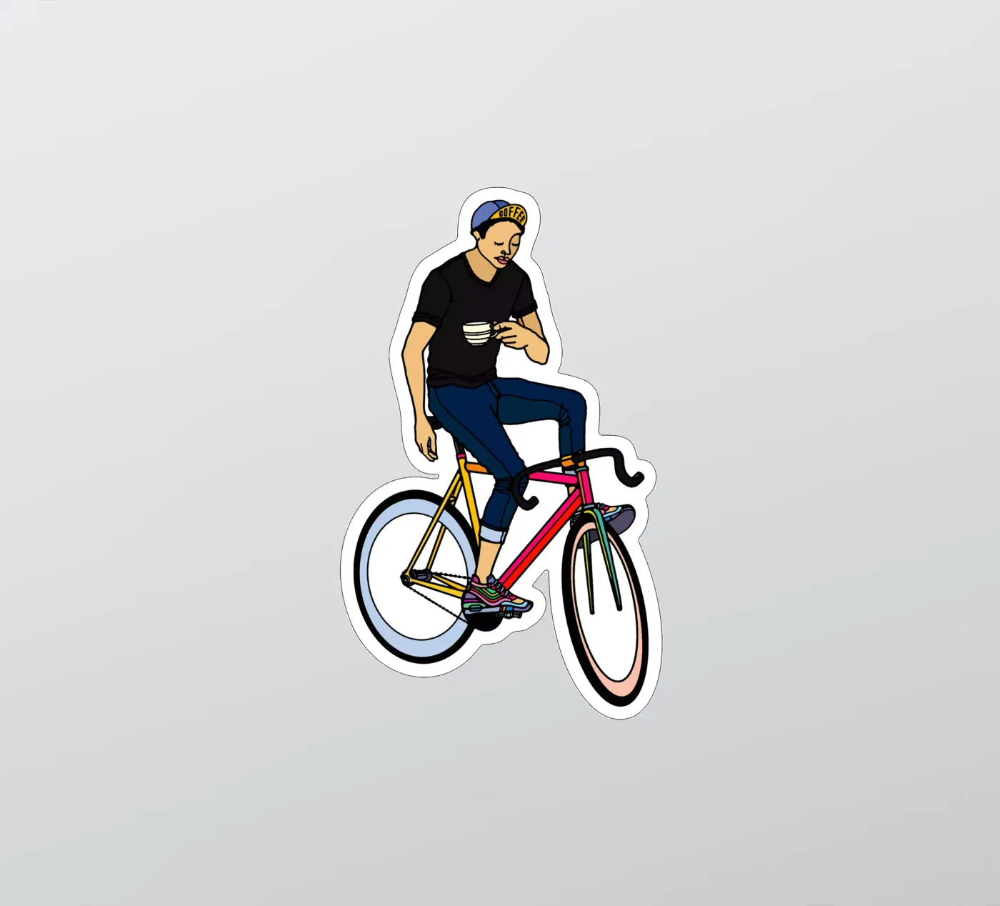 Kaffeepause Sticker von The Cyclist