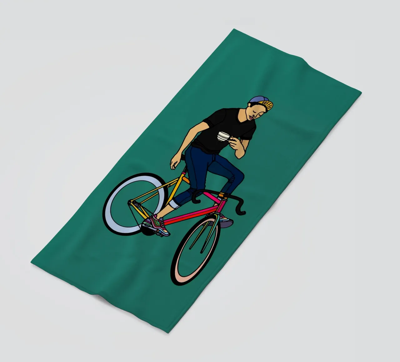 Pausa caffè telo mare da The Cyclist