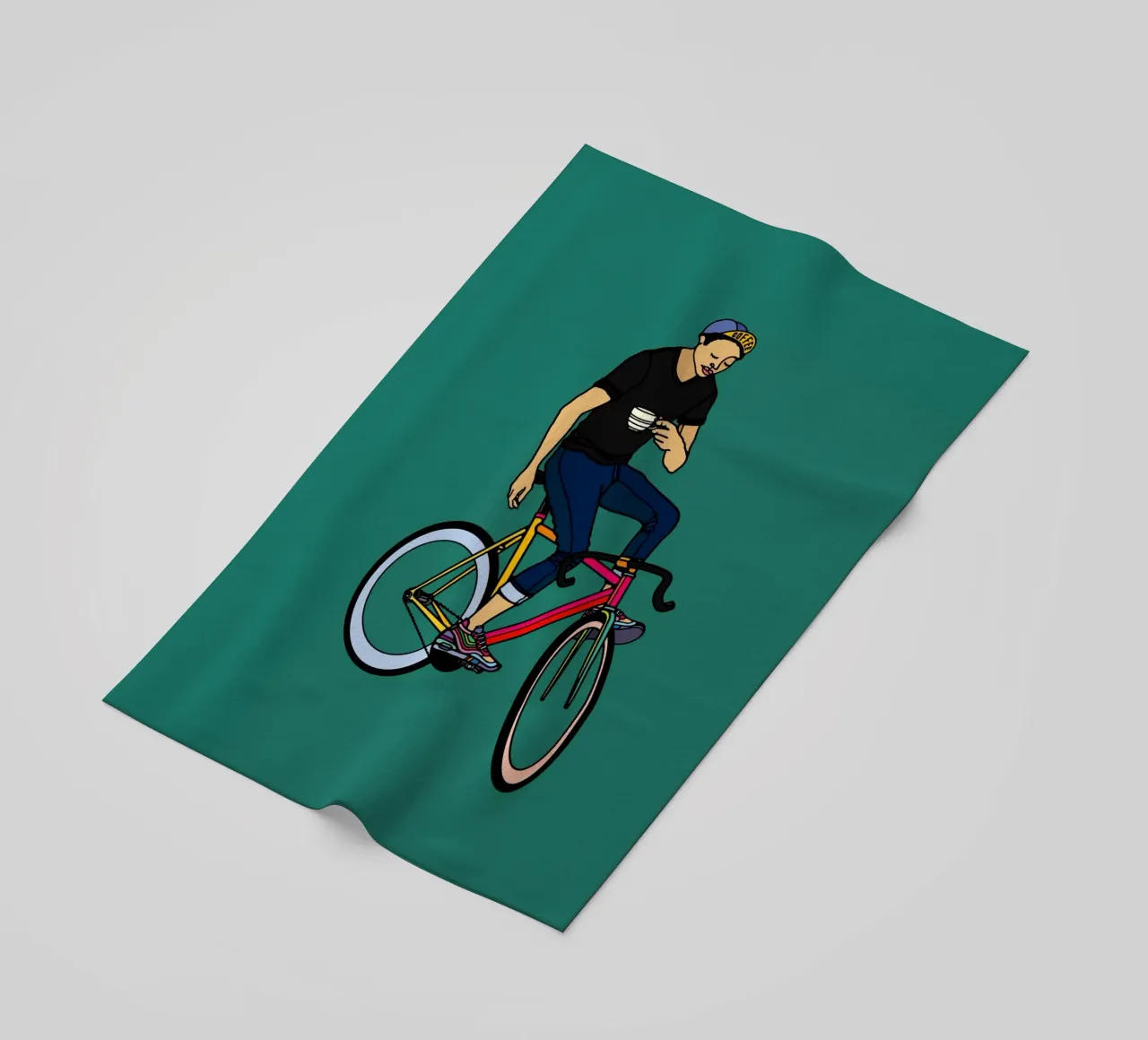 Pausa caffè telo mare da The Cyclist