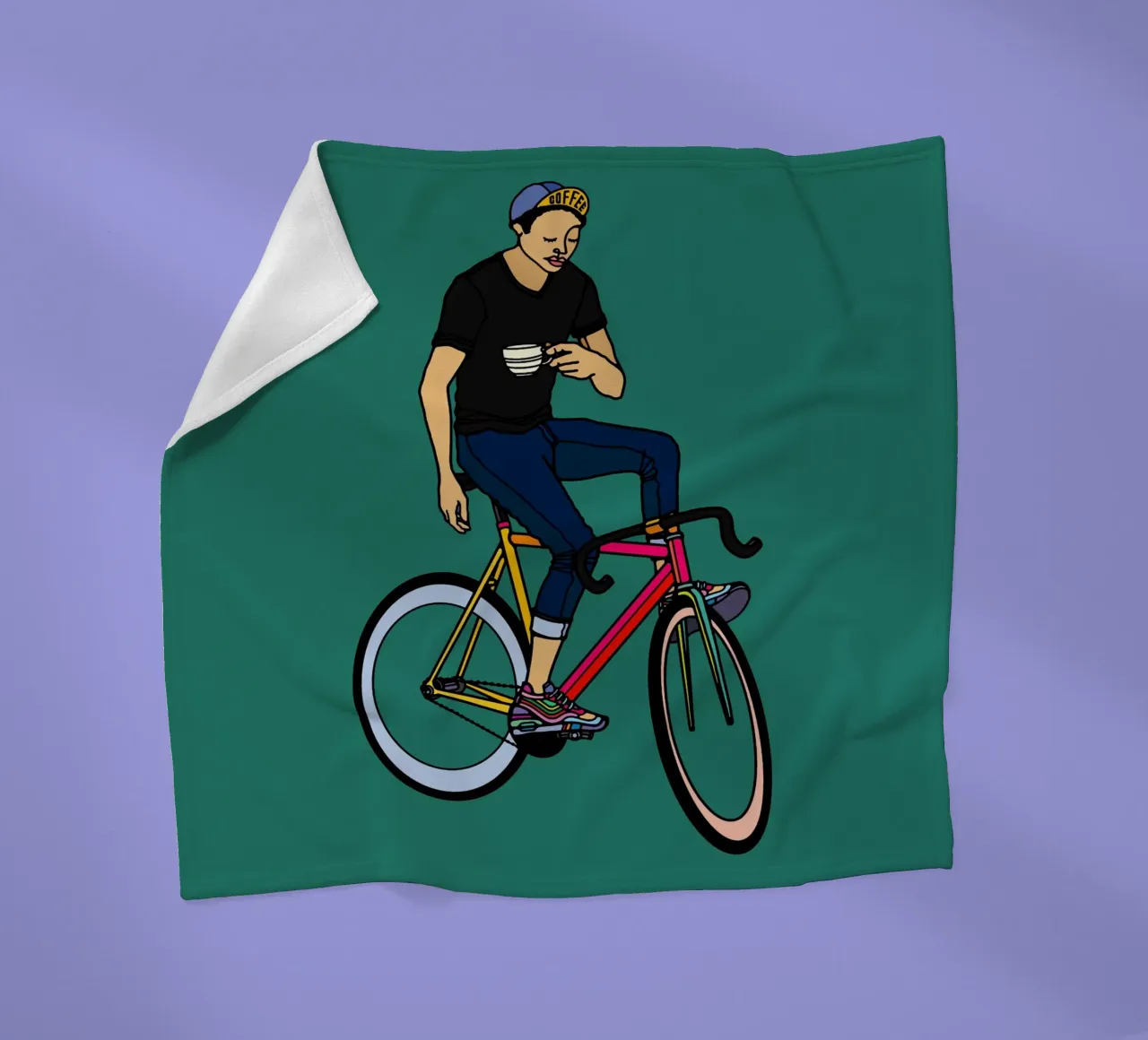 Kaffeepause Fleecedecke von The Cyclist