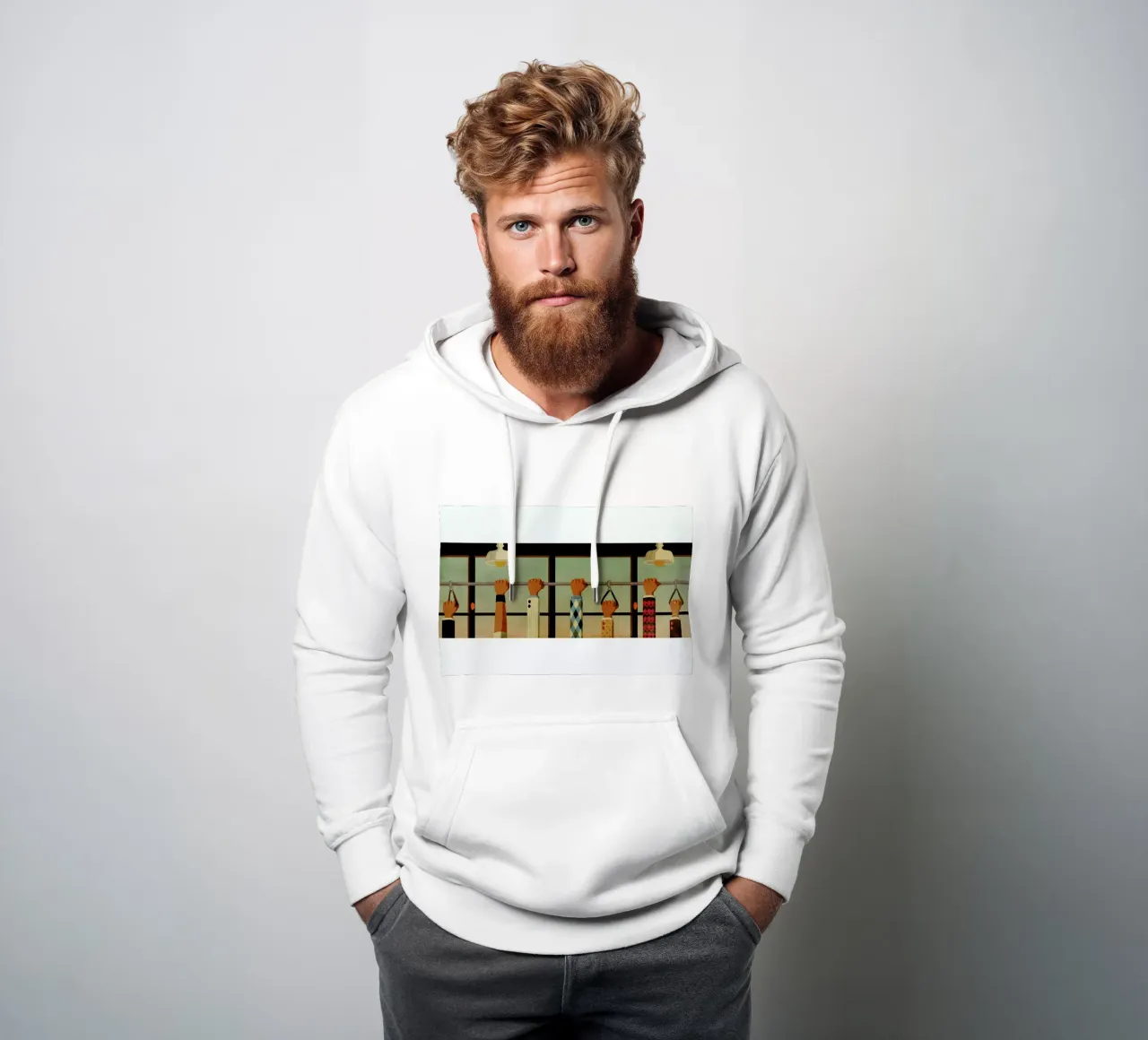 Tram 1 sudadera con capucha de Giordano Poloni