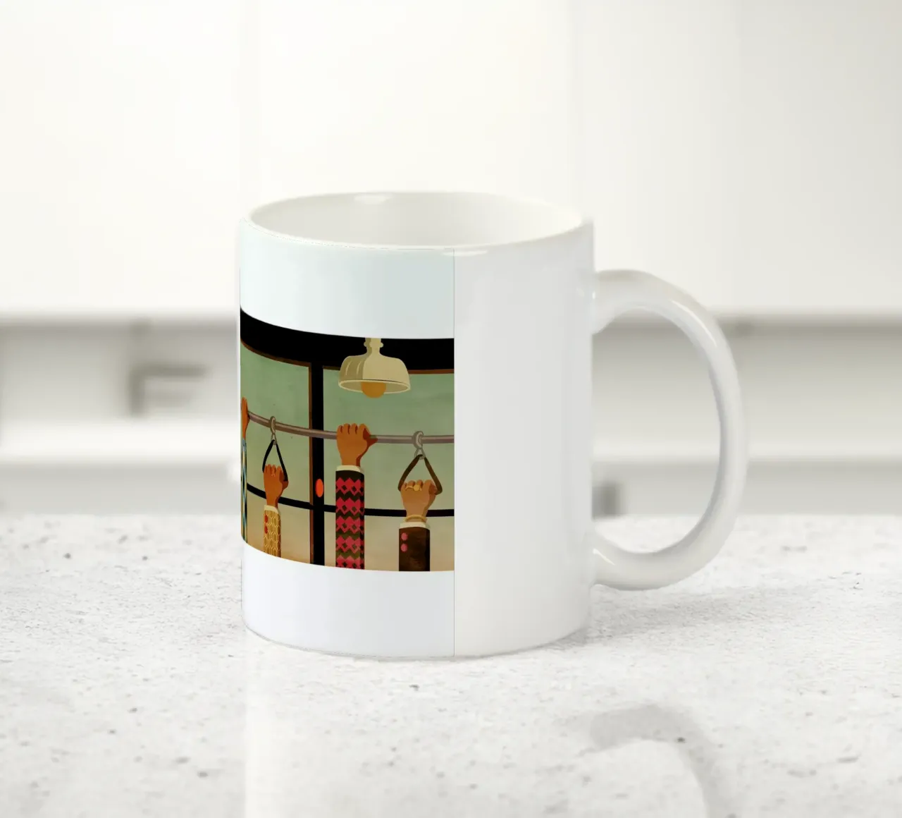 Tram 1 tazza in ceramica da Giordano Poloni