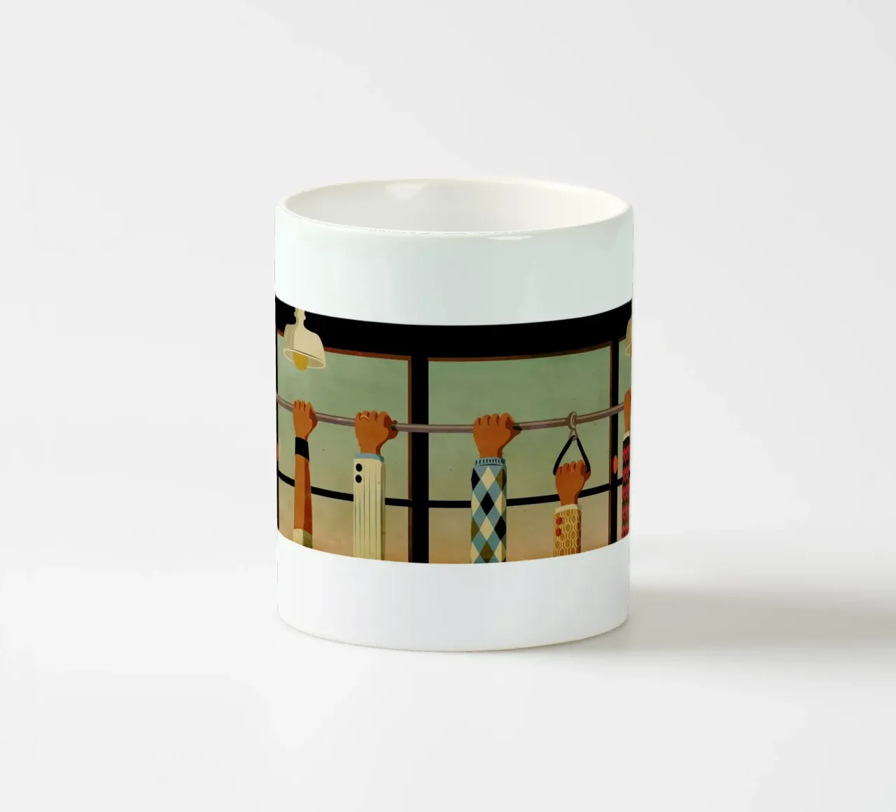 Tram 1 tazza in ceramica da Giordano Poloni