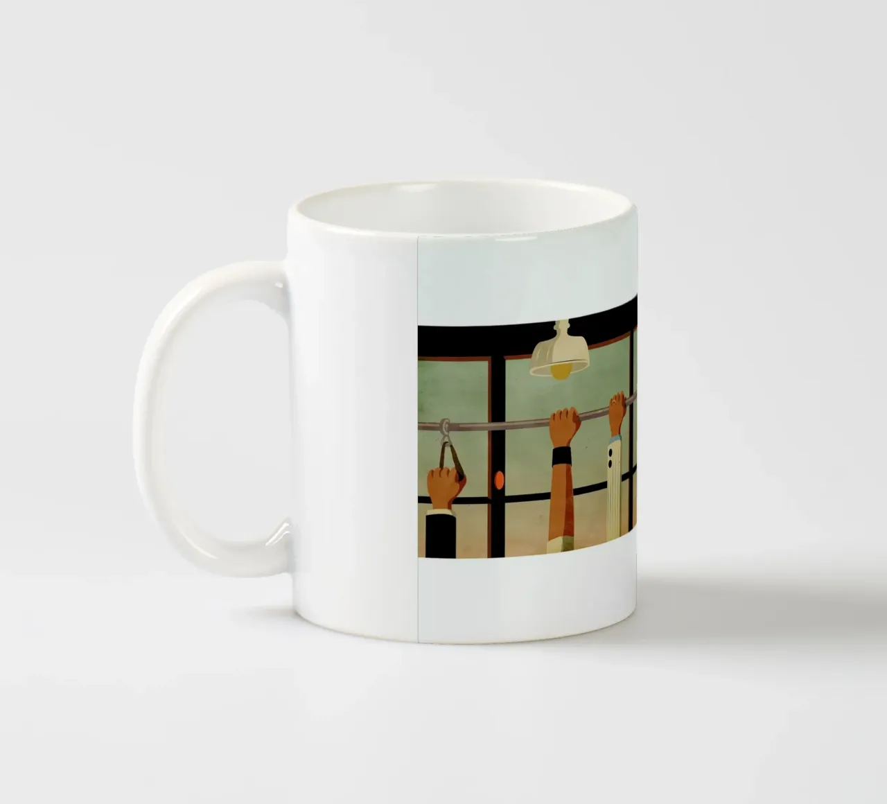 Tram 1 tazza in ceramica da Giordano Poloni