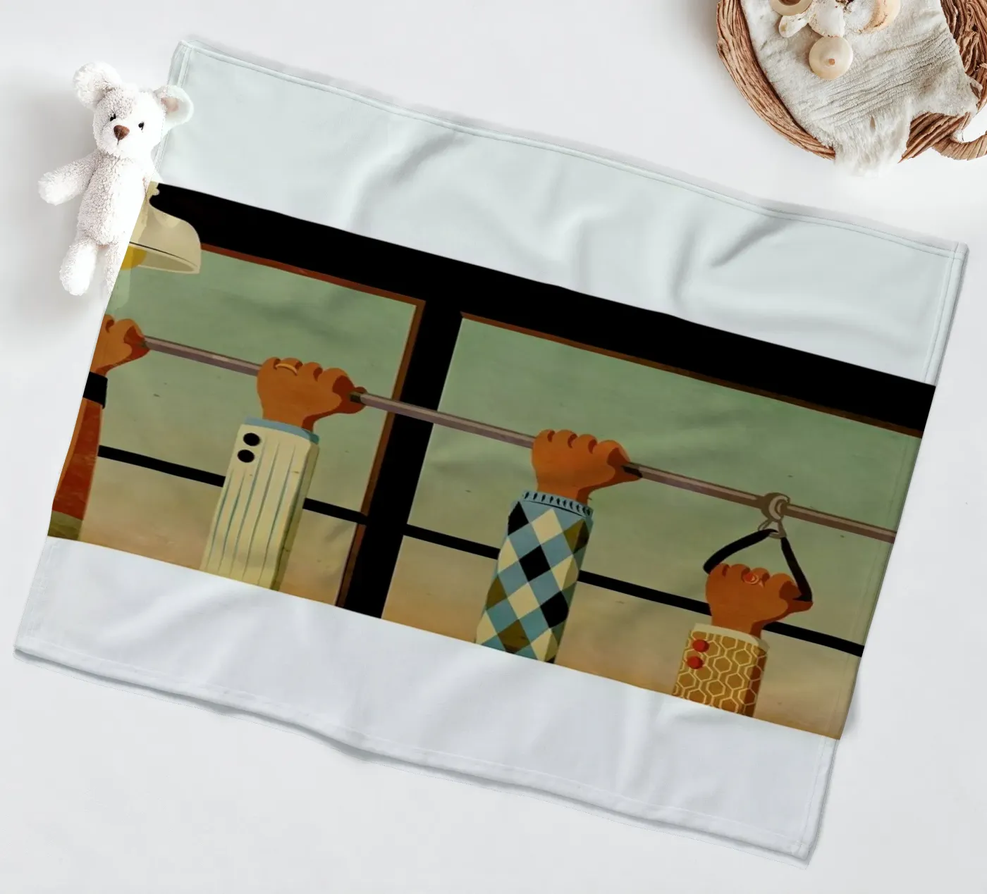 Tram 1 fleecedeken van Giordano Poloni