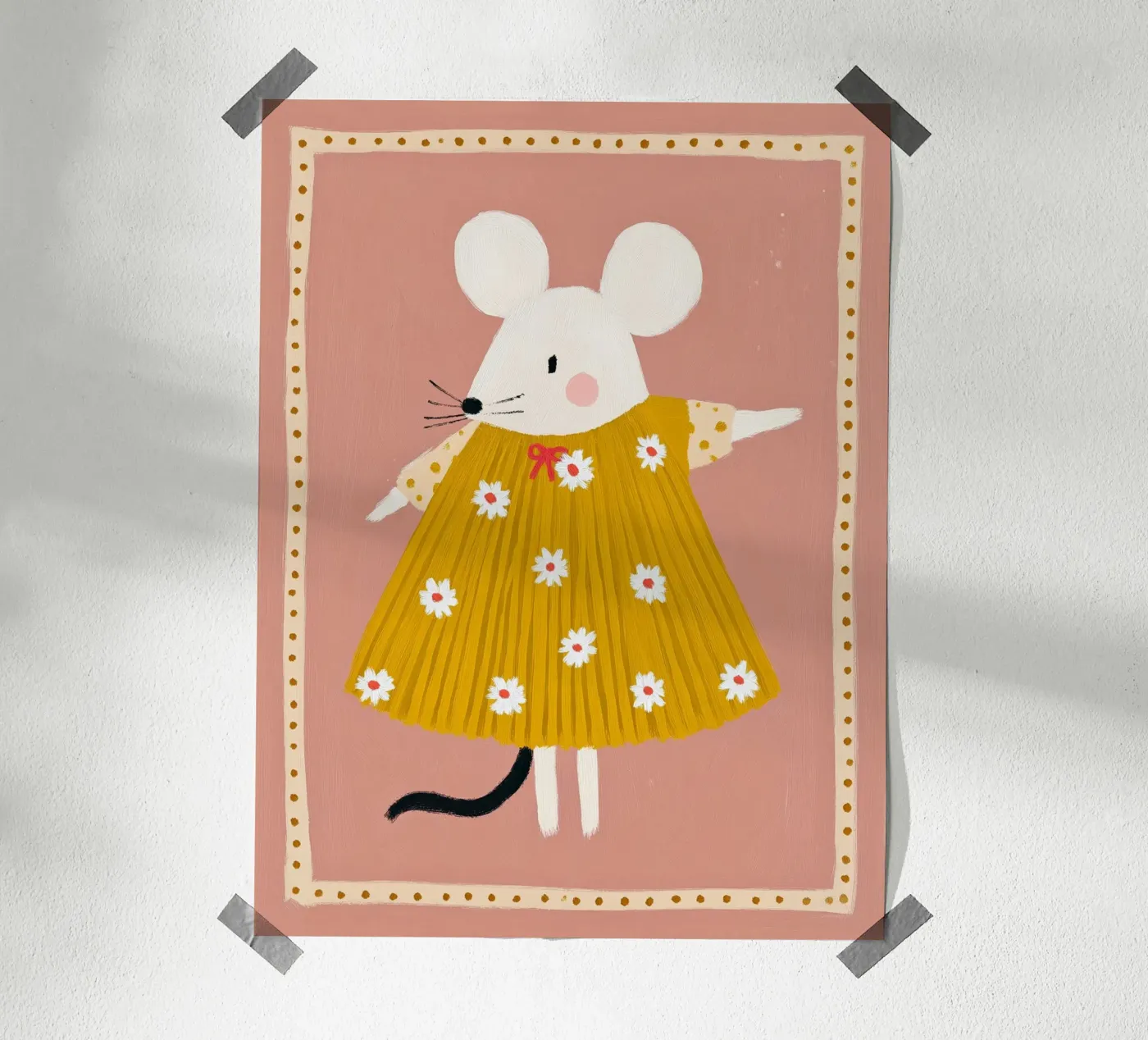 Daisy Mouse poster by Cool & Kind