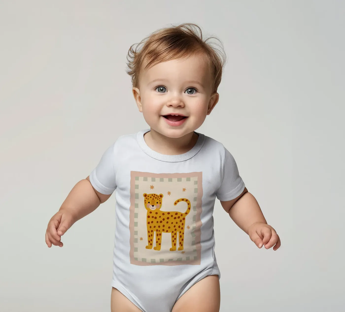 Léopard tacheté body bébé de Cool & Kind