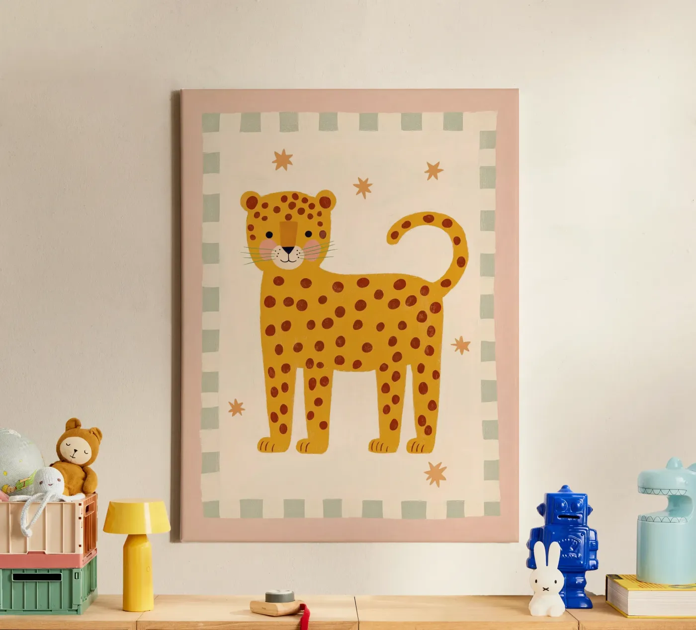 Spotted Leopard canvas by Cool & Kind