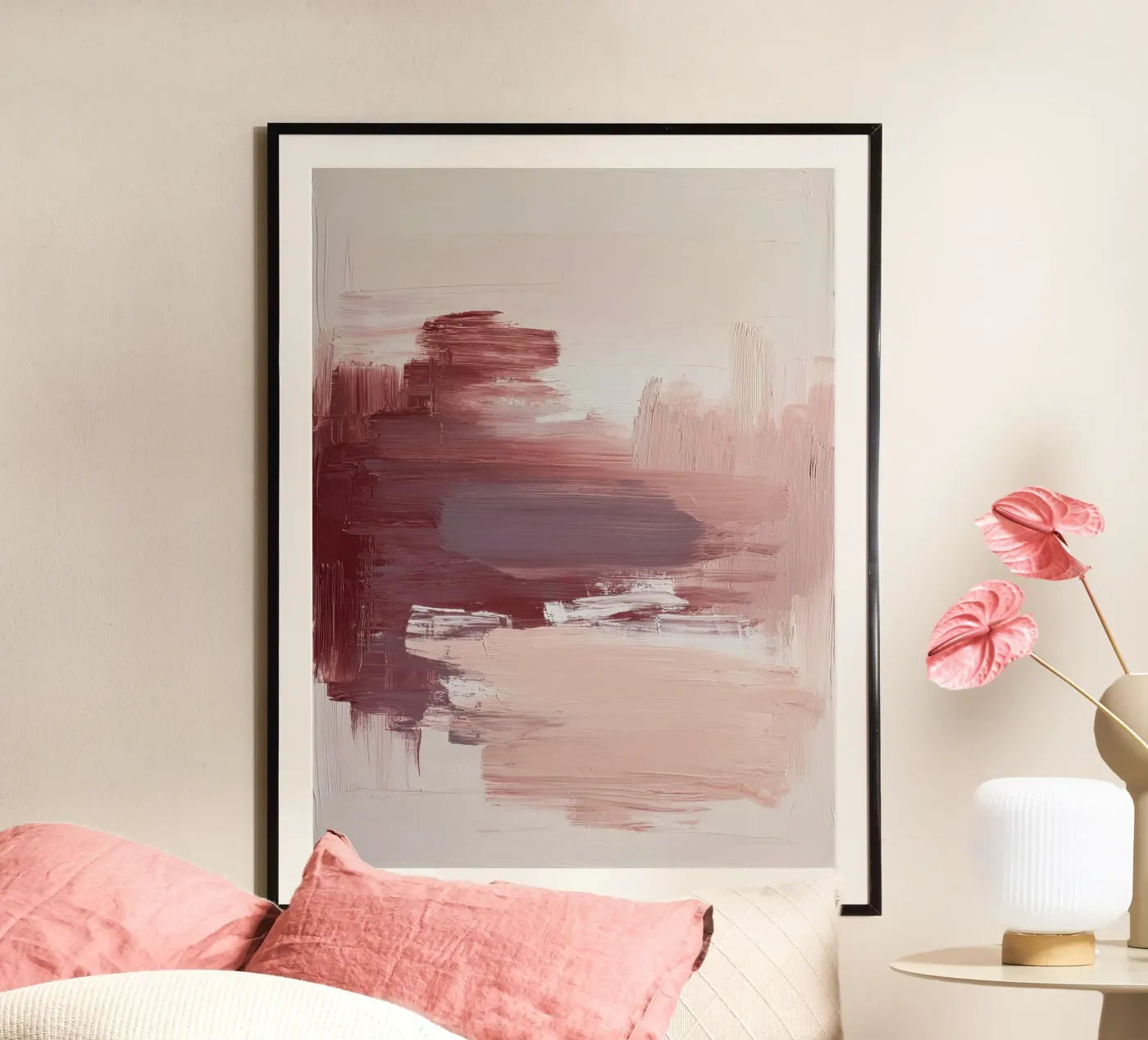 Muted Rose Composition poster by Colormenta