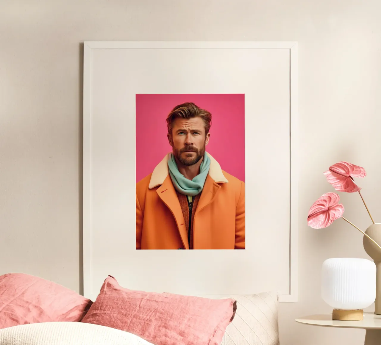 Chris Hemsworth Fashion Art poster da Lootprint