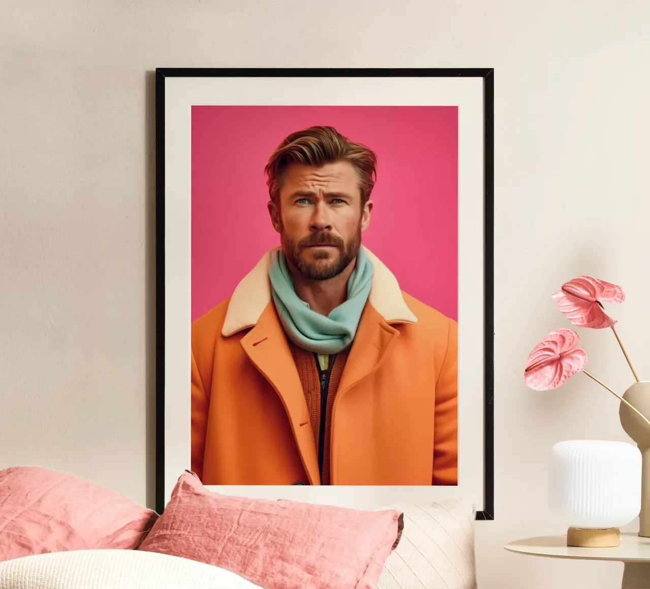 Chris Hemsworth Fashion Art poster da Lootprint