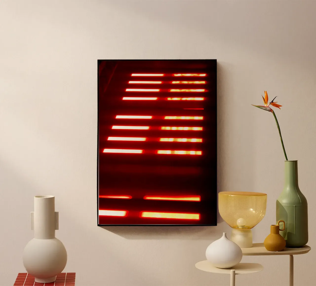 Red light plexiglass da Lise Ruault