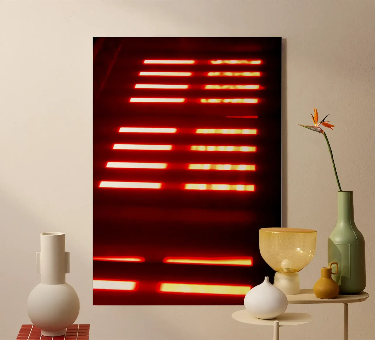 Red light plexiglass da Lise Ruault