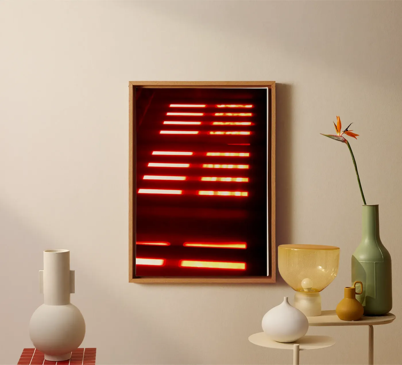 Luce rossa tela da Lise Ruault