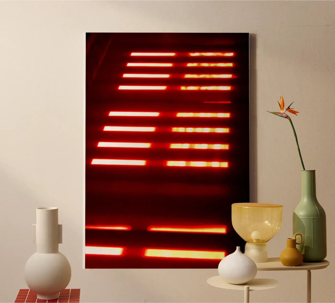 Luce rossa tela da Lise Ruault