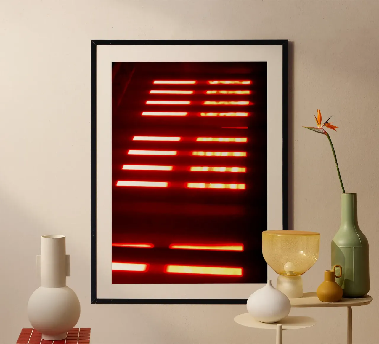 Rood licht poster van Lise Ruault