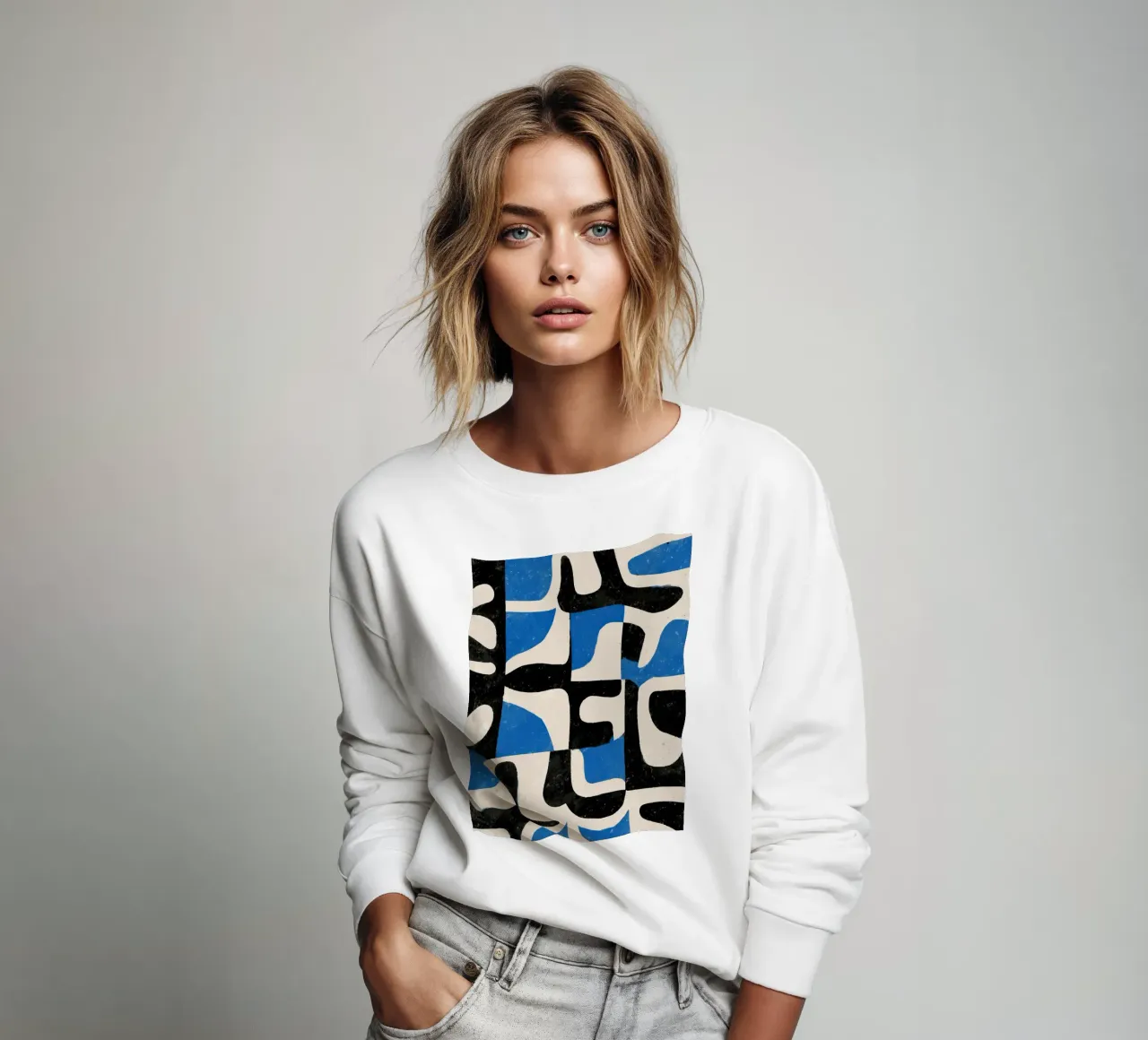 Intersecting Forms Sweatshirt von Nadjaa