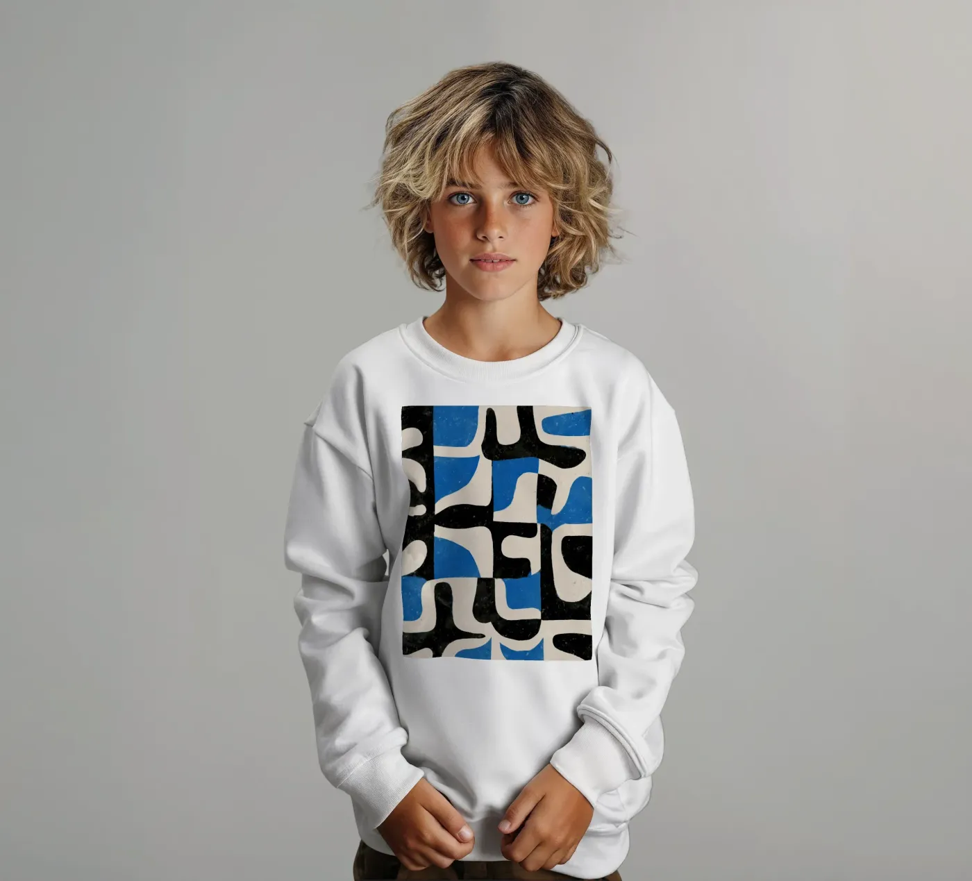 Intersecting Forms kinder sweatshirt van Nadjaa