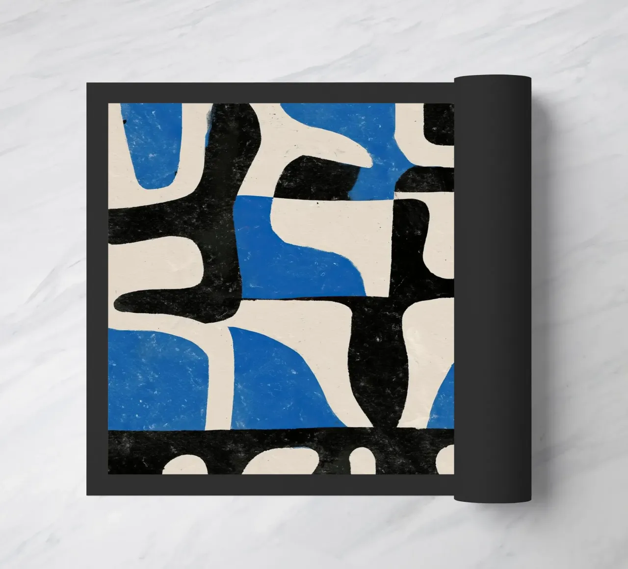 Intersecting Forms Fußmatte von Nadjaa