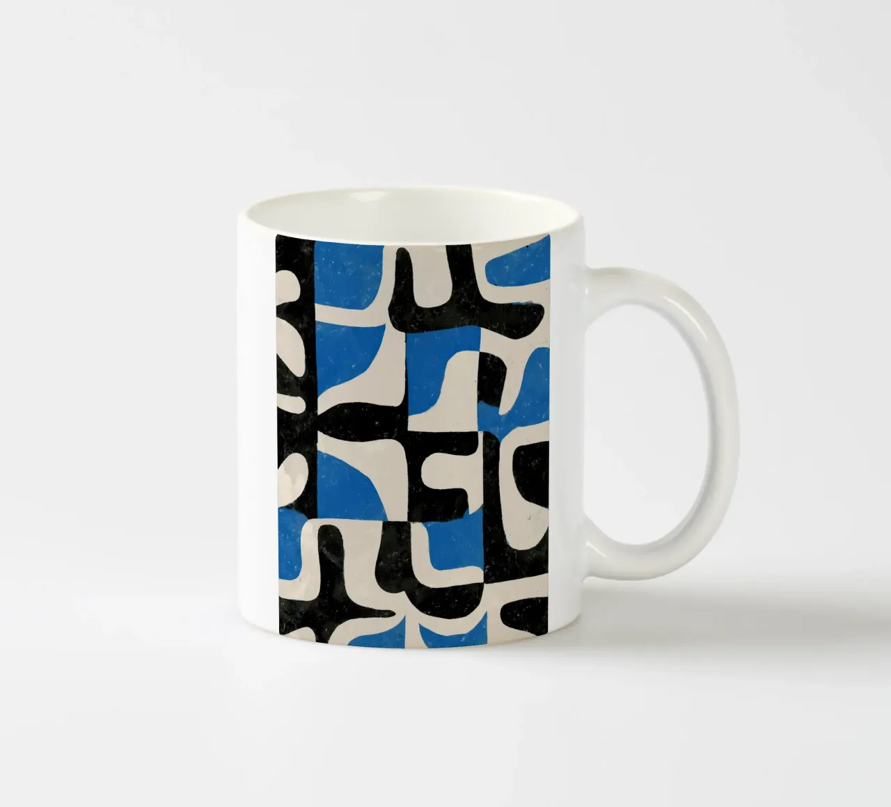 Intersecting Forms ceramic mug by Nadjaa