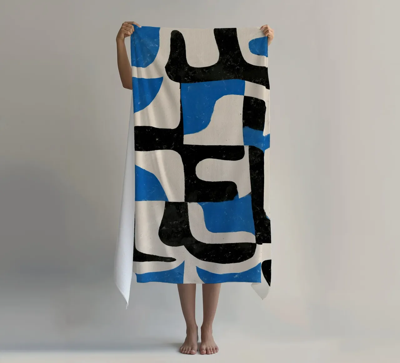 Intersecting Forms beach towel by Nadjaa
