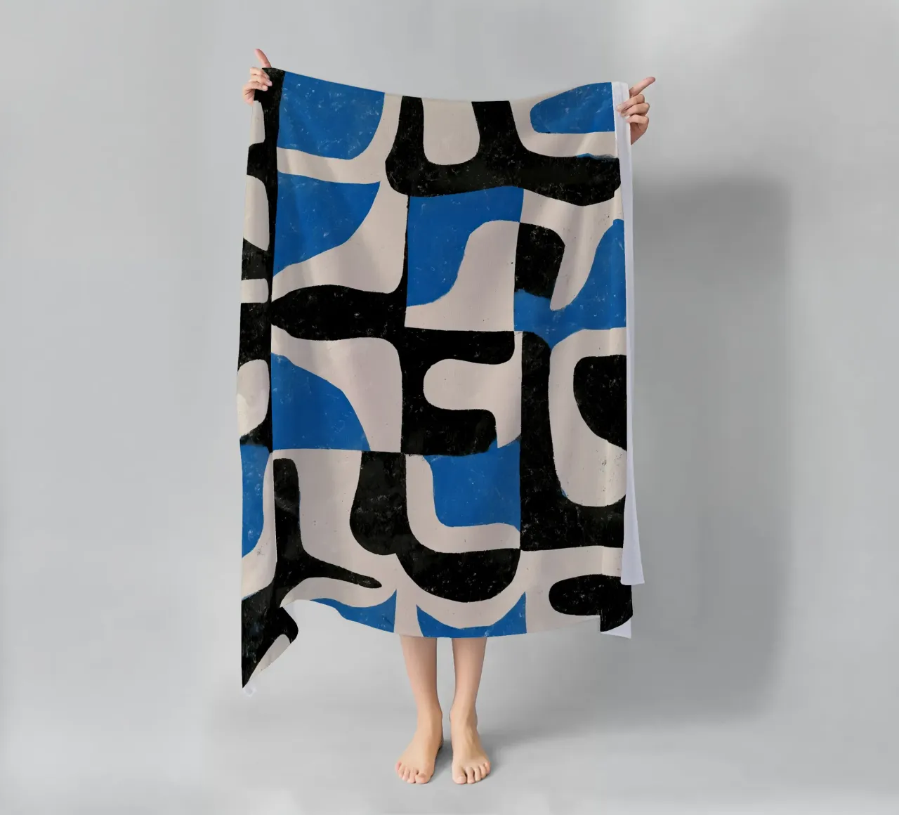 Intersecting Forms beach towel by Nadjaa