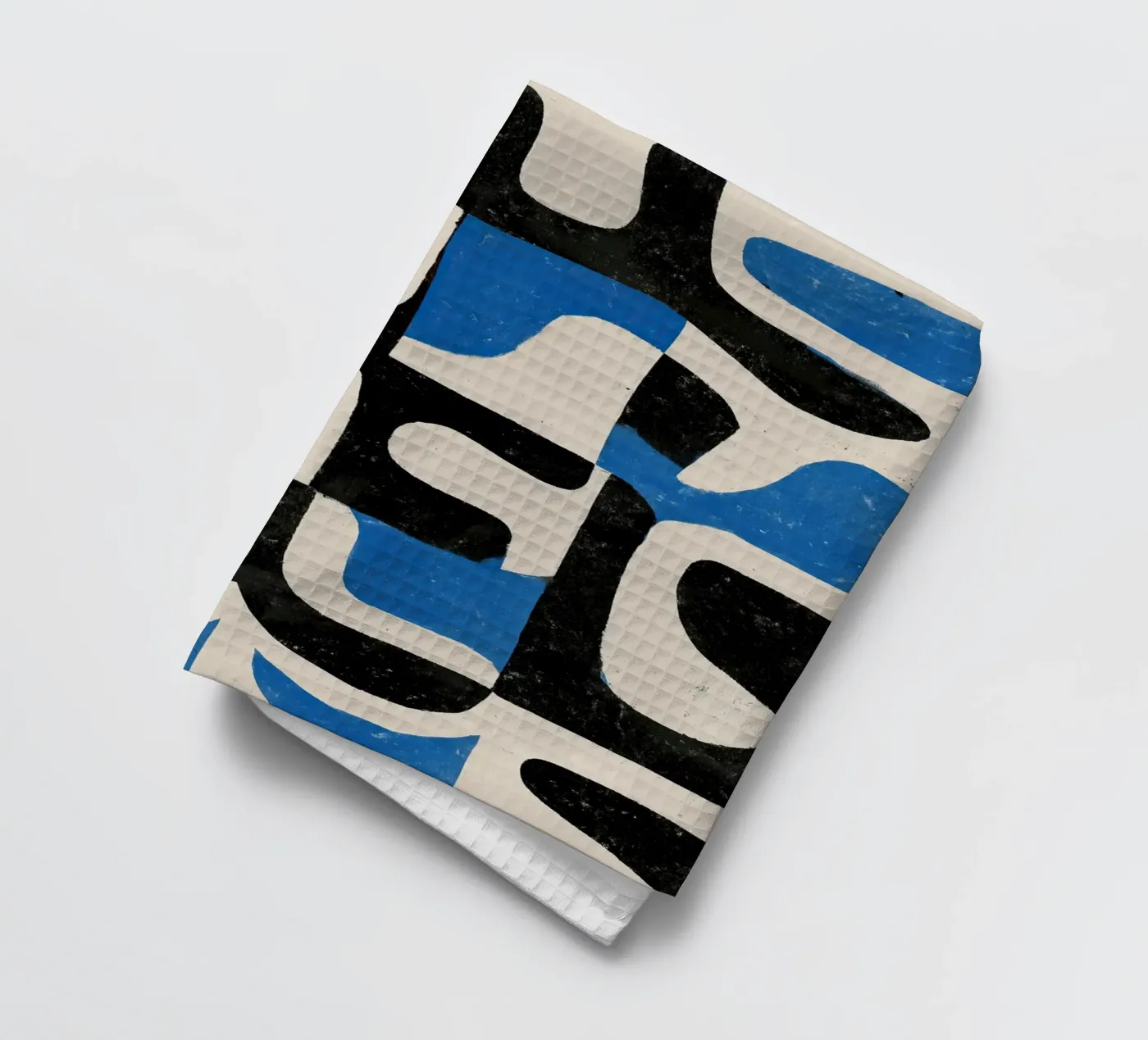 Intersecting Forms tea towel by Nadjaa