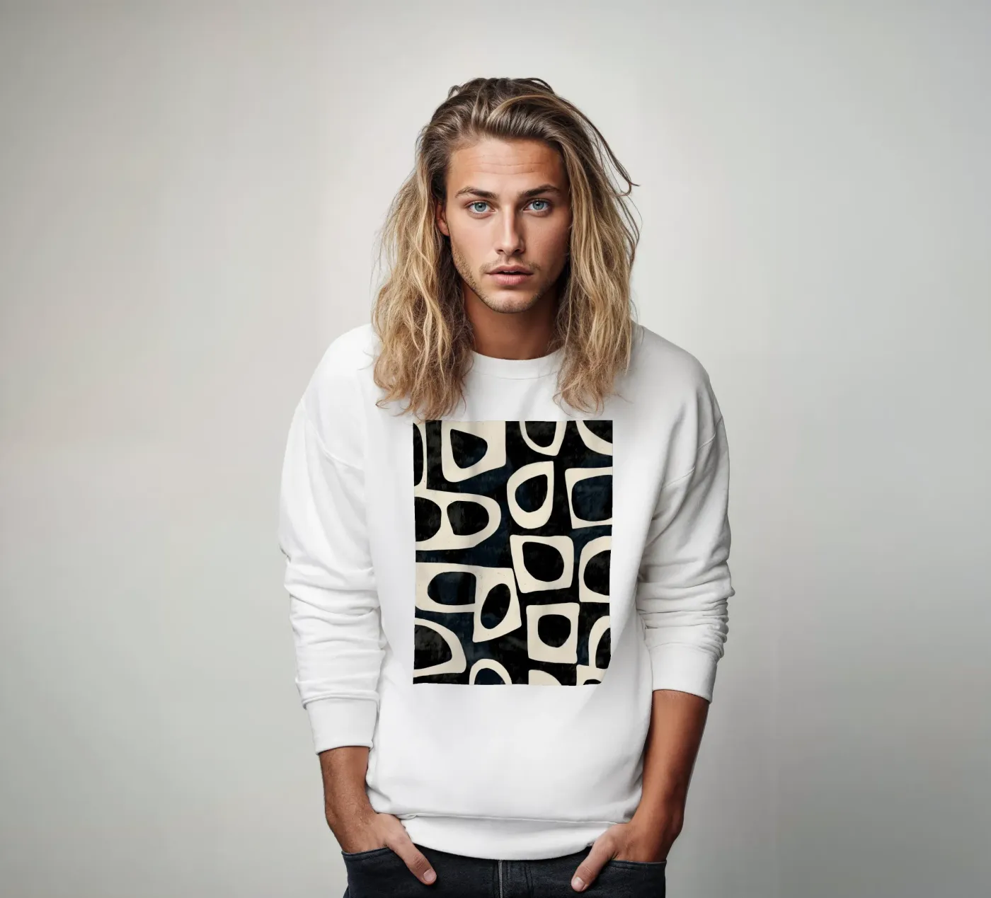 Shadowed Forms sweatshirt by Nadjaa