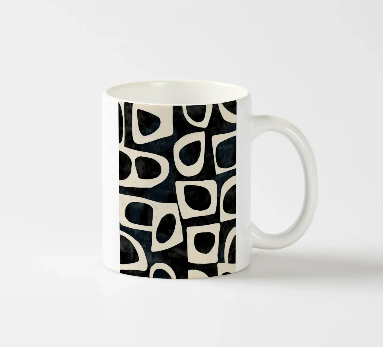Shadowed Forms ceramic mug by Nadjaa