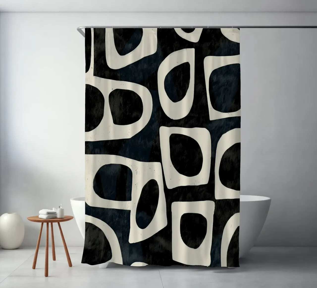 Shadowed Forms Duschvorhang von Nadjaa