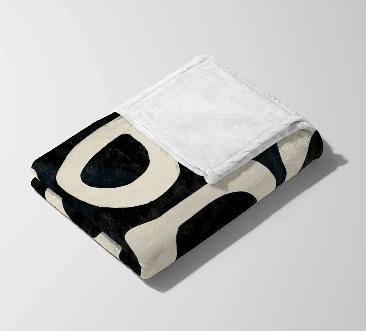 Shadowed Forms fleece blanket by Nadjaa