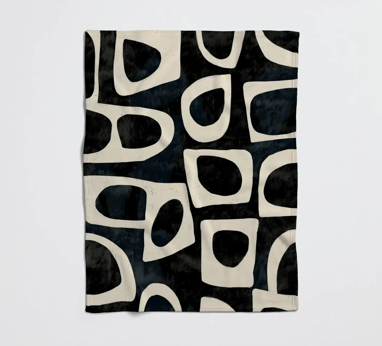 Shadowed Forms fleece blanket by Nadjaa