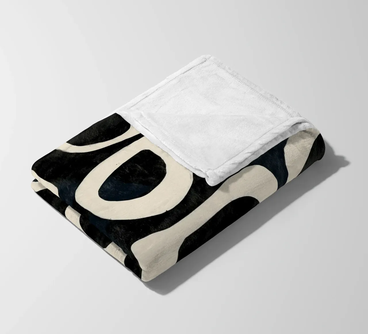 Shadowed Forms fleece blanket by Nadjaa